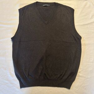 Woolovers Sweater Vest | Men’s L | Charcoal Gray | 100% Wool | V-Neck